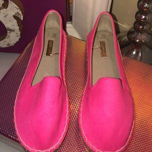 COPY - Fun pink  espadrille slides